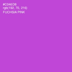 #C046D8 - Fuchsia Pink Color Image