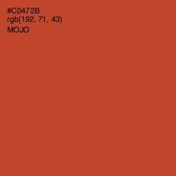 #C0472B - Mojo Color Image