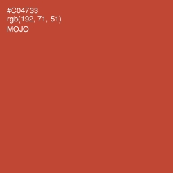 #C04733 - Mojo Color Image