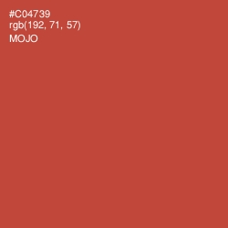 #C04739 - Mojo Color Image