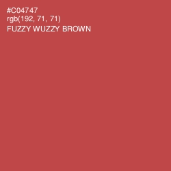 #C04747 - Fuzzy Wuzzy Brown Color Image