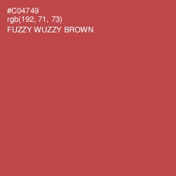 #C04749 - Fuzzy Wuzzy Brown Color Image