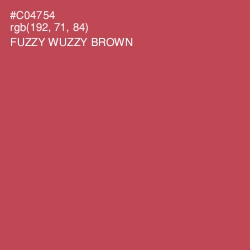 #C04754 - Fuzzy Wuzzy Brown Color Image