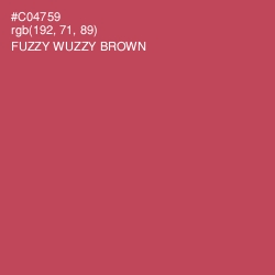 #C04759 - Fuzzy Wuzzy Brown Color Image