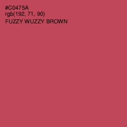 #C0475A - Fuzzy Wuzzy Brown Color Image