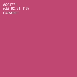 #C04771 - Cabaret Color Image