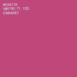 #C0477A - Cabaret Color Image