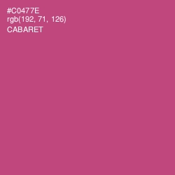 #C0477E - Cabaret Color Image