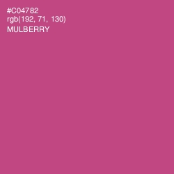 #C04782 - Mulberry Color Image