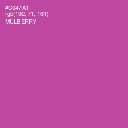 #C047A1 - Mulberry Color Image