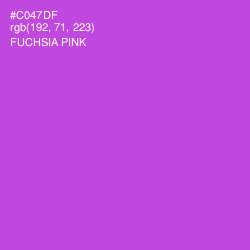 #C047DF - Fuchsia Pink Color Image