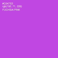 #C047E2 - Fuchsia Pink Color Image