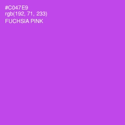 #C047E9 - Fuchsia Pink Color Image