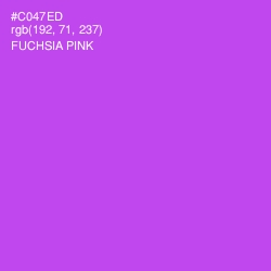 #C047ED - Fuchsia Pink Color Image