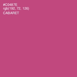 #C0487E - Cabaret Color Image