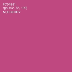 #C04881 - Mulberry Color Image