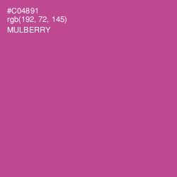 #C04891 - Mulberry Color Image