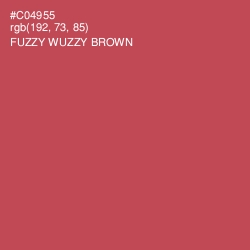 #C04955 - Fuzzy Wuzzy Brown Color Image