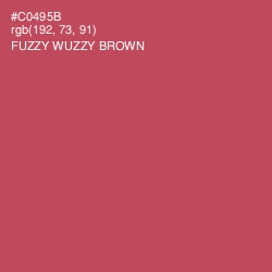 #C0495B - Fuzzy Wuzzy Brown Color Image