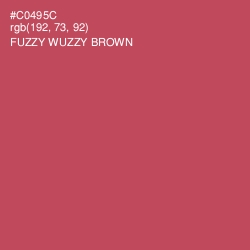 #C0495C - Fuzzy Wuzzy Brown Color Image