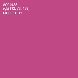 #C04985 - Mulberry Color Image