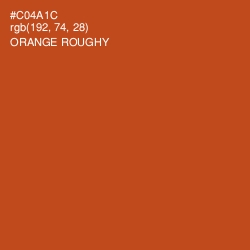 #C04A1C - Orange Roughy Color Image