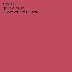 #C04A5E - Fuzzy Wuzzy Brown Color Image