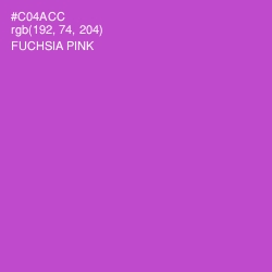 #C04ACC - Fuchsia Pink Color Image