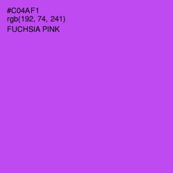 #C04AF1 - Fuchsia Pink Color Image