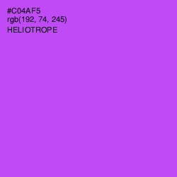 #C04AF5 - Heliotrope Color Image