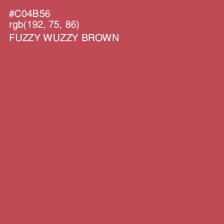#C04B56 - Fuzzy Wuzzy Brown Color Image