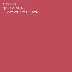 #C04B59 - Fuzzy Wuzzy Brown Color Image