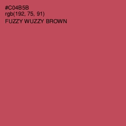 #C04B5B - Fuzzy Wuzzy Brown Color Image
