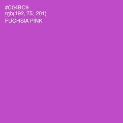 #C04BC9 - Fuchsia Pink Color Image