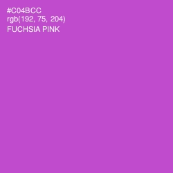 #C04BCC - Fuchsia Pink Color Image