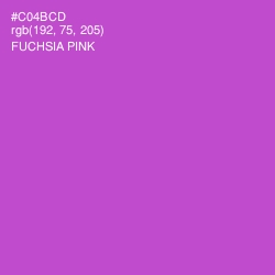 #C04BCD - Fuchsia Pink Color Image