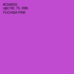 #C04BD0 - Fuchsia Pink Color Image