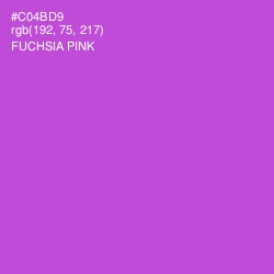 #C04BD9 - Fuchsia Pink Color Image