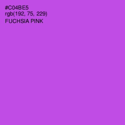 #C04BE5 - Fuchsia Pink Color Image