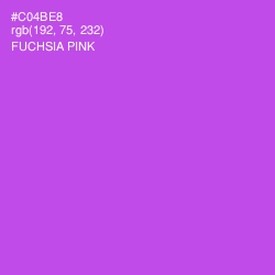 #C04BE8 - Fuchsia Pink Color Image