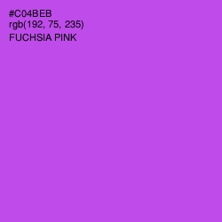 #C04BEB - Fuchsia Pink Color Image