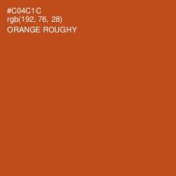 #C04C1C - Orange Roughy Color Image