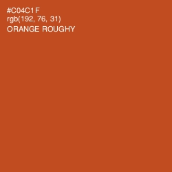 #C04C1F - Orange Roughy Color Image
