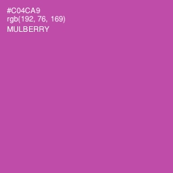 #C04CA9 - Mulberry Color Image