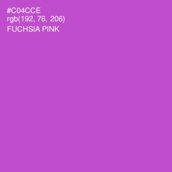 #C04CCE - Fuchsia Pink Color Image