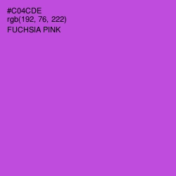 #C04CDE - Fuchsia Pink Color Image