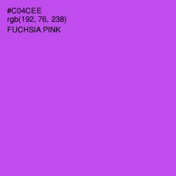 #C04CEE - Fuchsia Pink Color Image