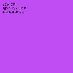 #C04CF4 - Heliotrope Color Image