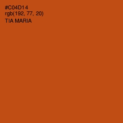 #C04D14 - Tia Maria Color Image