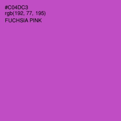 #C04DC3 - Fuchsia Pink Color Image